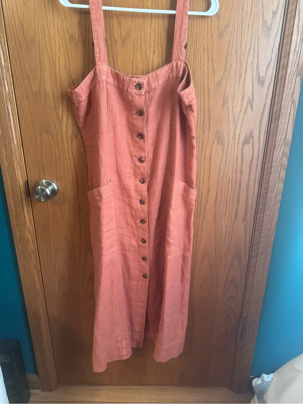 Faherty Button-Front Midi Dress - Picture 2 of 4